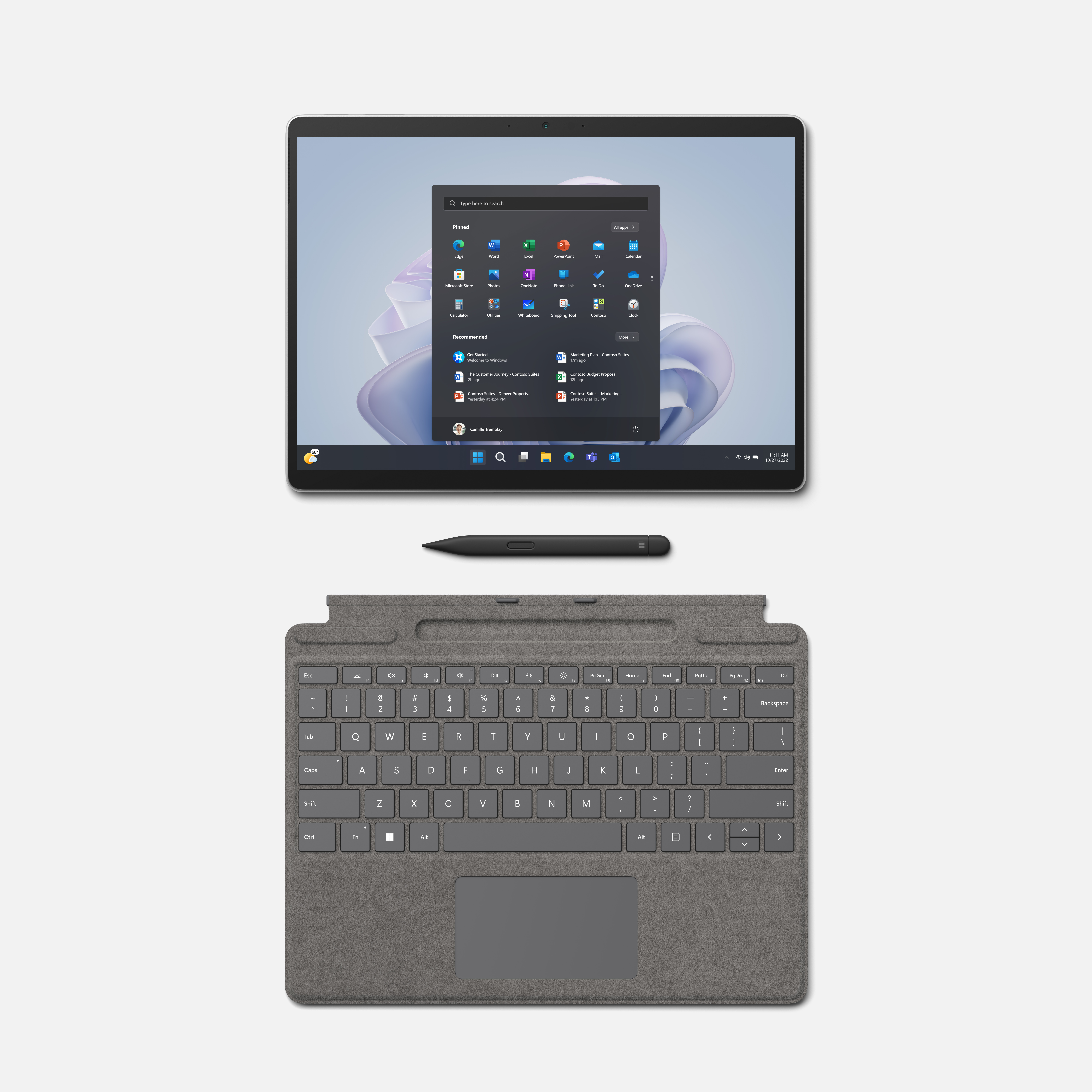 Microsoft Surface Pro 9 Platin i7/512GB/16GB Win10 (vorr. Lieferbar ab KW49)