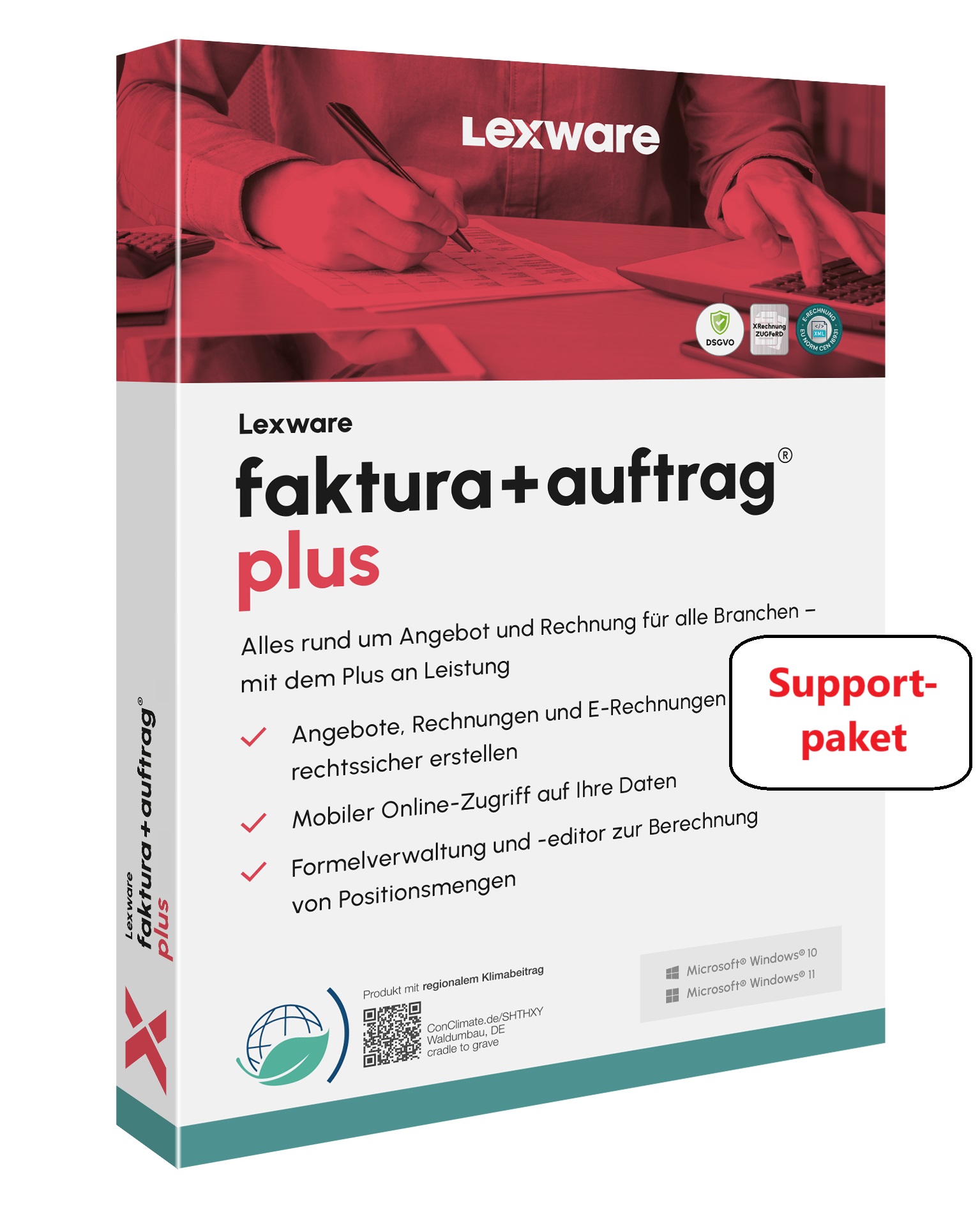 faktura+auftrag plus Supportpaket  Version: Plus / Zahlweise: jährliche Zahlung