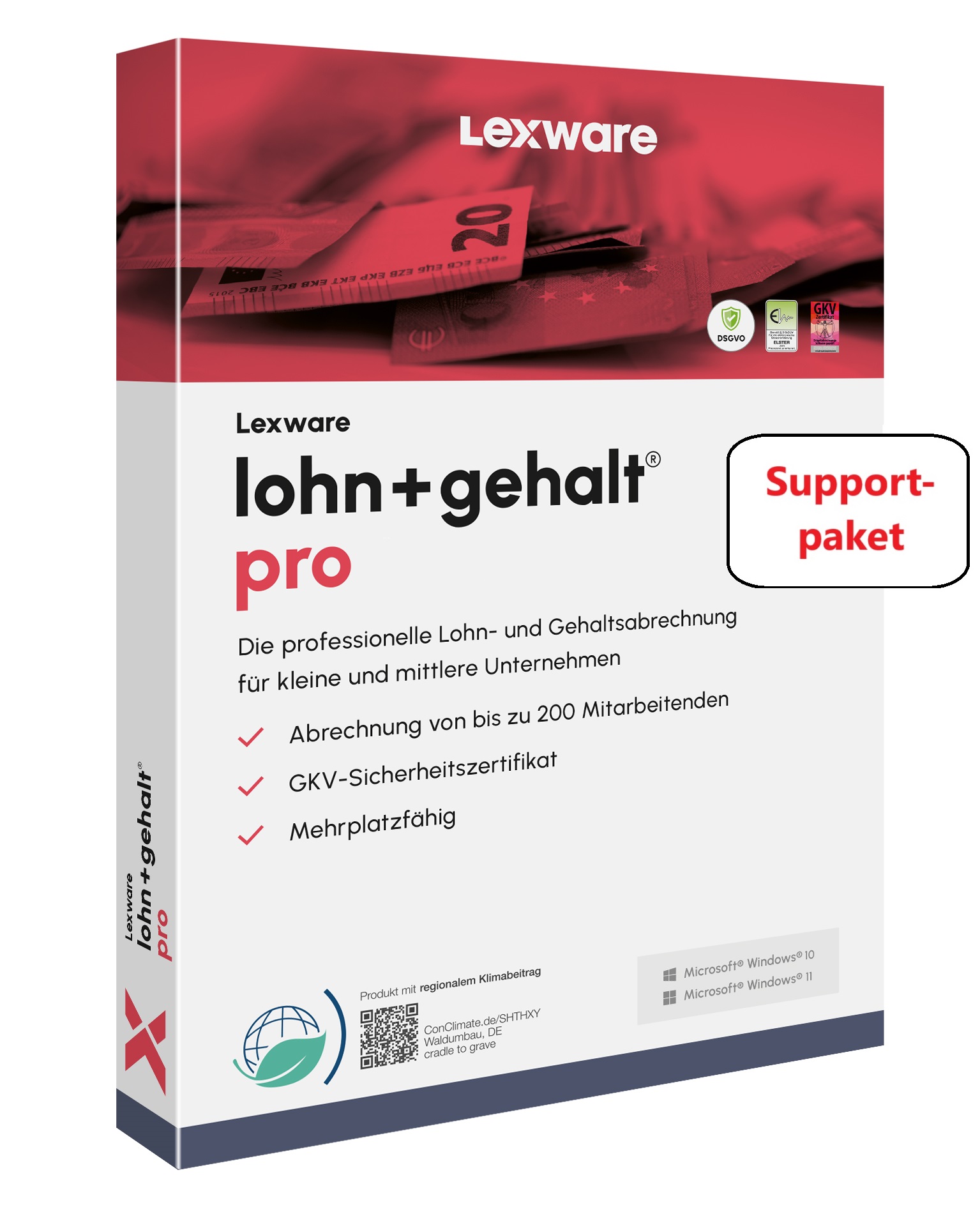 lohn+gehalt pro Supportpaket